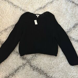 aerie black sweater